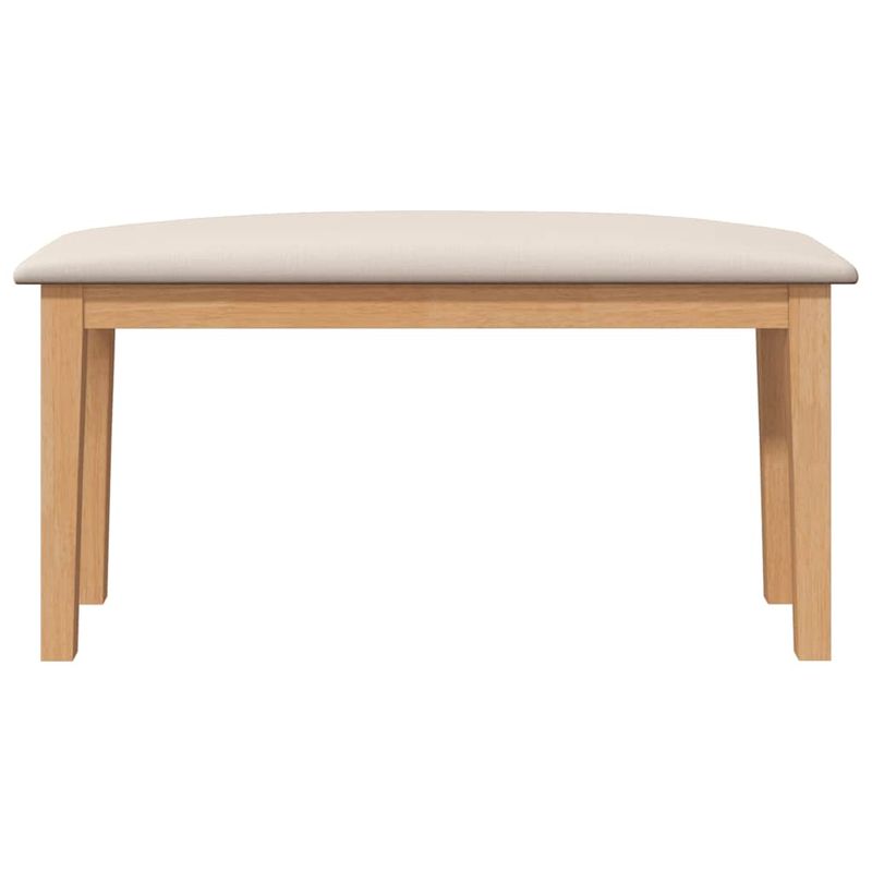 Casa si Gradina - Mobilier - Canapele si coltare - Banchete - Banca 90 cm din lemn masiv cauciuc, natural și deschis - Infinity.ro