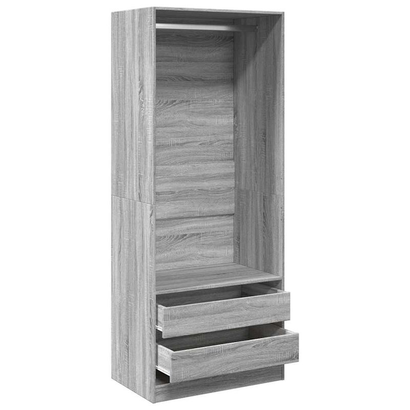 Casa si Gradina - Mobilier - Dulapuri si sifoniere - Sifoniere - Sifonier, gri sonoma, 80x50x200 cm, lemn prelucrat, cantitate 2 sertare - Infinity.ro