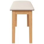 Casa si Gradina - Mobilier - Canapele si coltare - Banchete - Banca 90 cm din lemn masiv cauciuc, natural și deschis - Infinity.ro