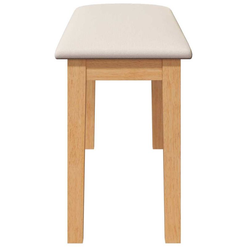 Casa si Gradina - Mobilier - Canapele si coltare - Banchete - Banca 90 cm din lemn masiv cauciuc, natural și deschis - Infinity.ro