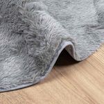 Casa si Gradina - Textile si covoare - Covoare - Covoare casa - Covor shaggy cu pom inalt, NAVARRA, gri argintiu, 160x160 cm, formă rotund - Infinity.ro