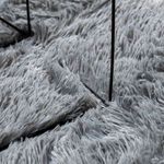 Casa si Gradina - Textile si covoare - Covoare - Covoare casa - Covor shaggy cu pom inalt, NAVARRA, gri argintiu, 160x160 cm, formă rotund - Infinity.ro