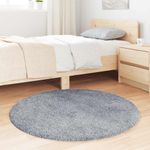 Casa si Gradina - Textile si covoare - Covoare - Covoare casa - Covor shaggy cu pom inalt, NAVARRA, gri argintiu, 100x100 cm - Infinity.ro