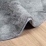 Casa si Gradina - Textile si covoare - Covoare - Covoare casa - Covor shaggy cu pom inalt, NAVARRA, gri argintiu, 100x100 cm - Infinity.ro