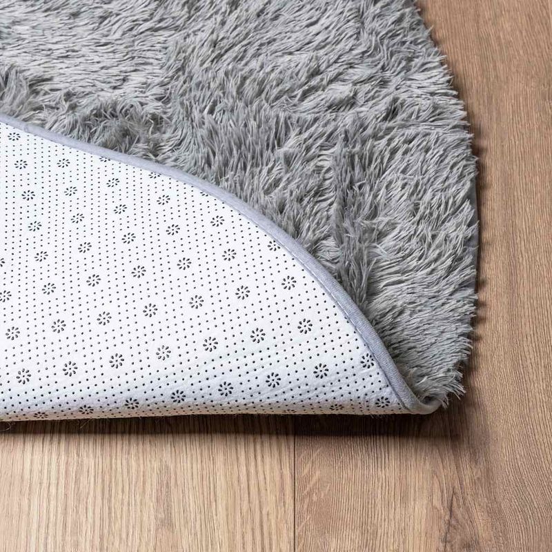 Casa si Gradina - Textile si covoare - Covoare - Covoare casa - Covor shaggy cu pom inalt, NAVARRA, gri argintiu, 100x100 cm - Infinity.ro