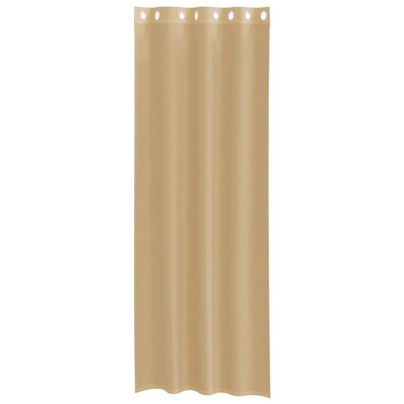 Casa si Gradina - Textile si covoare - Perdele si draperii - Perdele - Perdele Voile cu Oelii 2 buc nisip, mărime 140x260 cm - Infinity.ro
