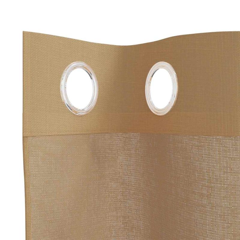 Casa si Gradina - Textile si covoare - Perdele si draperii - Perdele - Perdele Voile cu Oelii 2 buc nisip, mărime 140x260 cm - Infinity.ro