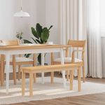 Casa si Gradina - Mobilier - Canapele si coltare - Banchete - Banca 110 cm din lemn masiv cauciuc, natural - Infinity.ro