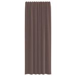 Casa si Gradina - Textile si covoare - Perdele si draperii - Perdele - Perdele Voile cu tabla 2 buc Maro, mărime 140x260 cm - Infinity.ro