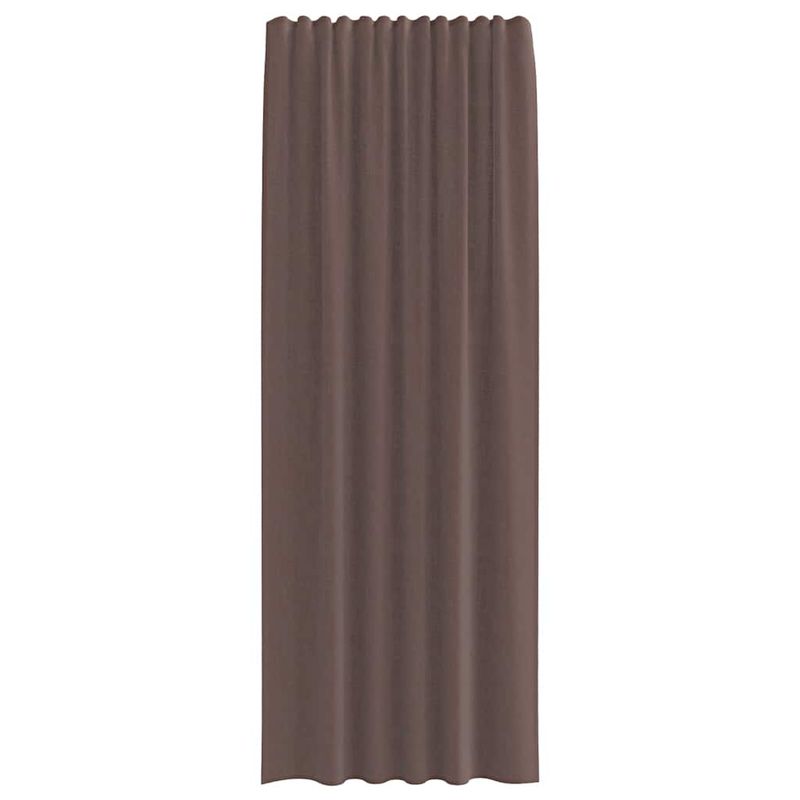 Casa si Gradina - Textile si covoare - Perdele si draperii - Perdele - Perdele Voile cu tabla 2 buc Maro, mărime 140x260 cm - Infinity.ro