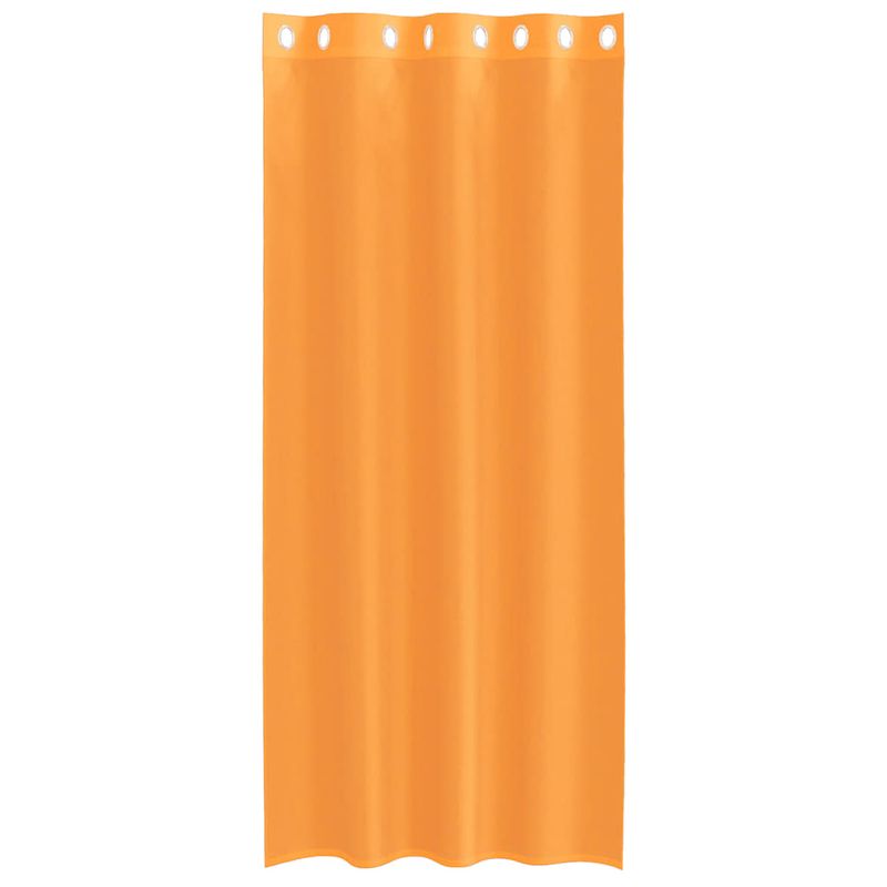 Casa si Gradina - Textile si covoare - Perdele si draperii - Perdele - Perdele Voile cu Oelii 2 buc Portocaliu 140x225 cm - Infinity.ro