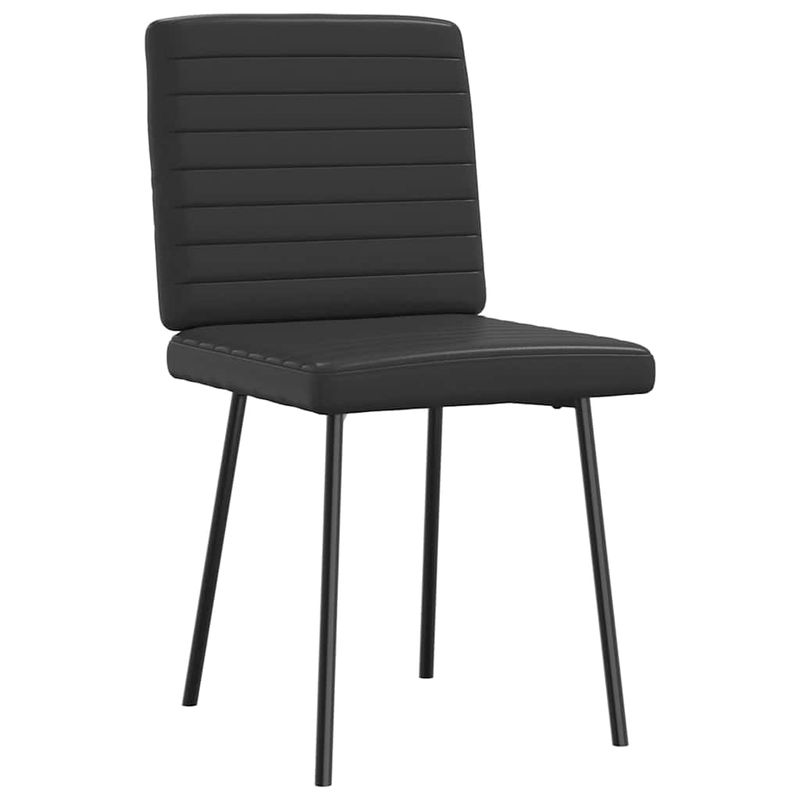 Casa si Gradina - Mobilier - Scaune si fotolii - Scaune - Scaune de sufragerie, 4 buc., negru, piele ecologica - Infinity.ro