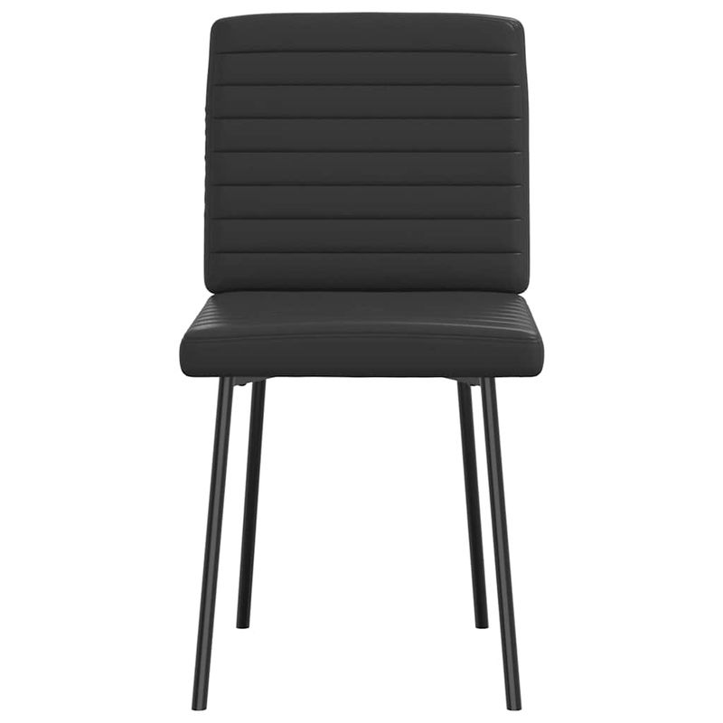 Casa si Gradina - Mobilier - Scaune si fotolii - Scaune - Scaune de sufragerie, 4 buc., negru, piele ecologica - Infinity.ro