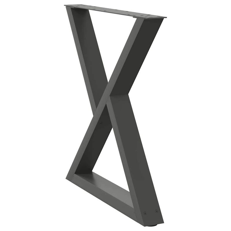 Casa si Gradina - Mobilier - Feronerie si accesorii mobila - Picioare pentru masa 2 buc Antracit 70x(72-73,3) cm Otel - Infinity.ro