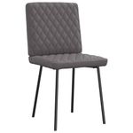 Casa si Gradina - Mobilier - Scaune si fotolii - Scaune - Scaune de bucatarie, 2 buc., gri, piele ecologica - Infinity.ro