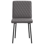 Casa si Gradina - Mobilier - Scaune si fotolii - Scaune - Scaune de bucatarie, 2 buc., gri, piele ecologica - Infinity.ro