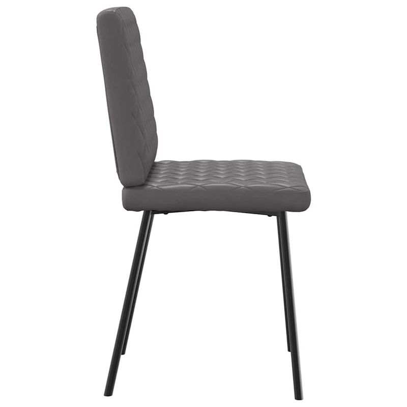 Casa si Gradina - Mobilier - Scaune si fotolii - Scaune - Scaune de bucatarie, 2 buc., gri, piele ecologica - Infinity.ro