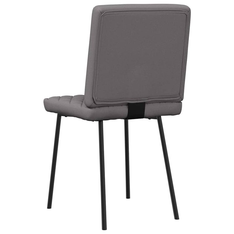 Casa si Gradina - Mobilier - Scaune si fotolii - Scaune - Scaune de bucatarie, 2 buc., gri, piele ecologica - Infinity.ro