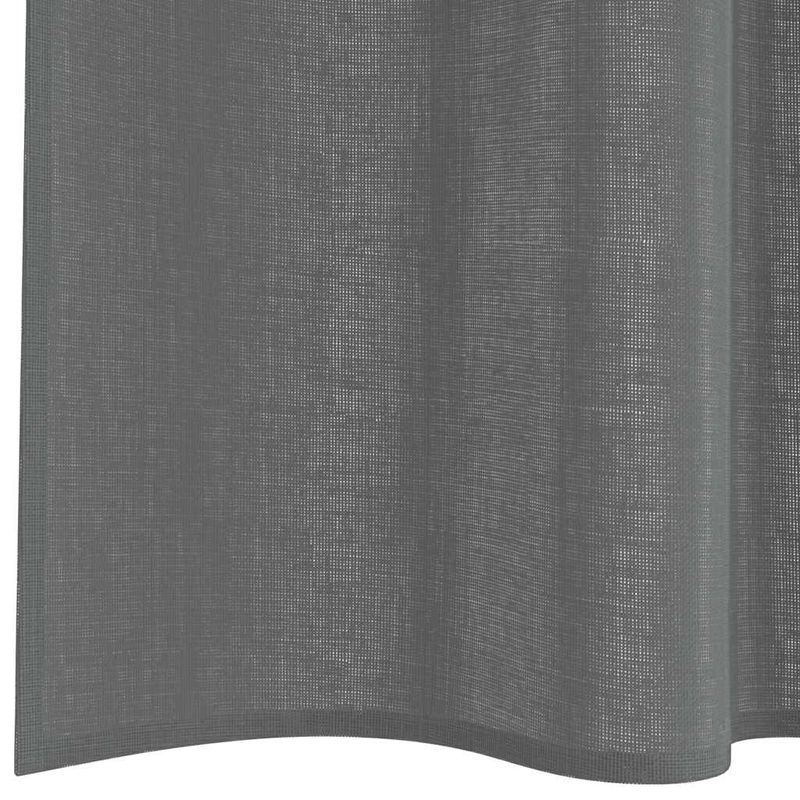 Casa si Gradina - Textile si covoare - Perdele si draperii - Perdele - Perdele voal cu bucle 2 buc Gri inchis 140x225 cm - Infinity.ro