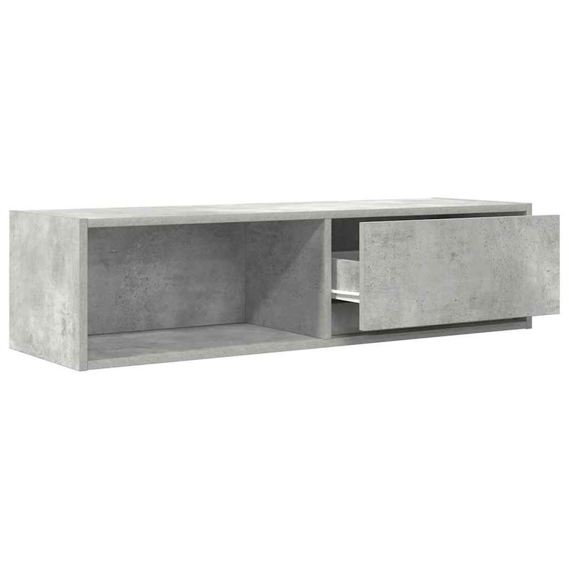 Casa si Gradina - Mobilier - Comode si corpuri - Comode - Comoda TV, gri beton, 100x31x25,5 cm, lemn prelucrat - Infinity.ro
