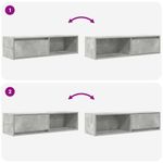 Casa si Gradina - Mobilier - Comode si corpuri - Comode - Comoda TV, gri beton, 100x31x25,5 cm, lemn prelucrat - Infinity.ro