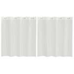 Casa si Gradina - Textile si covoare - Perdele si draperii - Perdele - Perdele Voile cu Oeje 2 buc Alb, mărime 140x140 cm - Infinity.ro