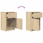 Casa si Gradina - Mobilier - Comode si corpuri - Noptiere - Noptiera, stejar sonoma, 39x35x65 cm, lemn compozit - Infinity.ro