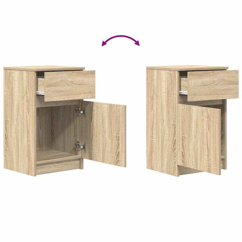 Casa si Gradina - Mobilier - Comode si corpuri - Noptiere - Noptiera, stejar sonoma, 39x35x65 cm, lemn compozit - Infinity.ro