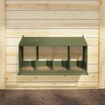 Petshop - Accesorii petshop - Culcusuri si custi - Custi interior si exterior - Cuiba pentru pui cu 4 compartimente, metal verde masline, mărime 106,5x64x59,5 cm - Infinity.ro