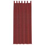Casa si Gradina - Textile si covoare - Perdele si draperii - Perdele - Perdele Voile cu buzunare pentru bare 2 buc rosu vin, mărime 140x260 cm - Infinity.ro