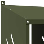 Petshop - Accesorii petshop - Culcusuri si custi - Custi interior si exterior - Cuiba pentru pui cu 4 compartimente, metal verde masline, mărime 106,5x64x59,5 cm - Infinity.ro