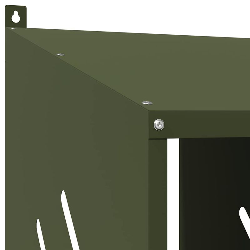 Petshop - Accesorii petshop - Culcusuri si custi - Custi interior si exterior - Cuiba pentru pui cu 4 compartimente, metal verde masline, mărime 106,5x64x59,5 cm - Infinity.ro