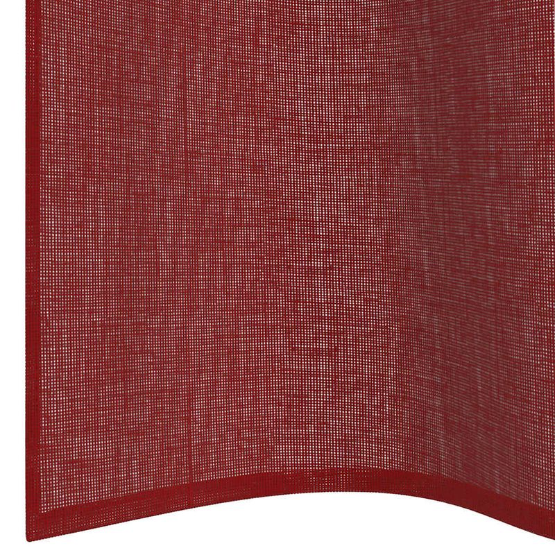 Casa si Gradina - Textile si covoare - Perdele si draperii - Perdele - Perdele Voile cu Oelii 2 buc rosu vin, mărime 140x175 cm - Infinity.ro