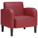 Casa si Gradina - Mobilier - Scaune si fotolii - Fotolii - Fotoliu cu cotiere Vin Rosu 54 cm piele artificiala - Infinity.ro