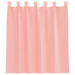 Casa si Gradina - Textile si covoare - Perdele si draperii - Perdele - Perdele Voile cu buzunare pentru bare 2 buc Roz, mărime 140x140 cm - Infinity.ro