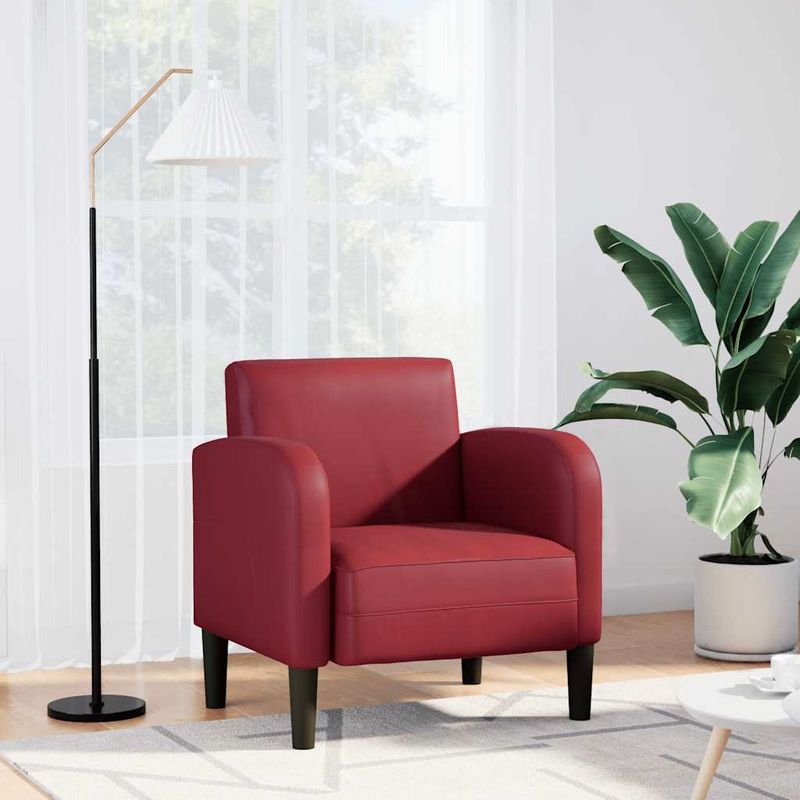 Casa si Gradina - Mobilier - Scaune si fotolii - Fotolii - Fotoliu cu cotiere Vin Rosu 54 cm piele artificiala - Infinity.ro