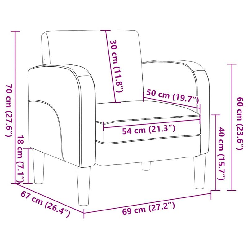 Casa si Gradina - Mobilier - Scaune si fotolii - Fotolii - Fotoliu cu cotiere Vin Rosu 54 cm piele artificiala - Infinity.ro