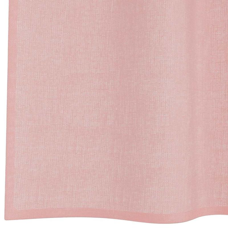 Casa si Gradina - Textile si covoare - Perdele si draperii - Perdele - Perdele Voile cu buzunare pentru bare 2 buc Roz, mărime 140x140 cm - Infinity.ro