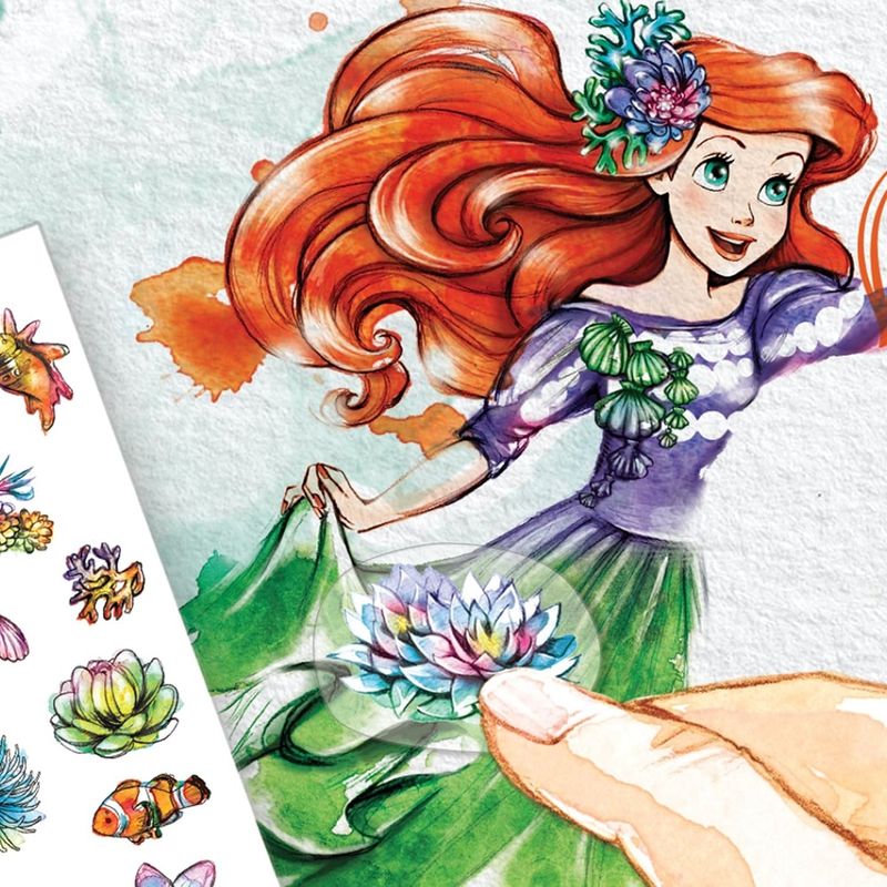 Carti si Birotica - Carti - Carti pentru copii - Carti de colorat - Carte de colorat Ariel cu autocolante si sabloane, Make it real 4203 - Infinity.ro