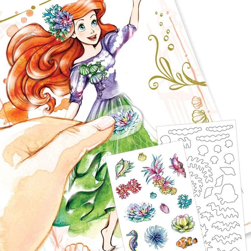 Carti si Birotica - Carti - Carti pentru copii - Carti de colorat - Carte de colorat Ariel cu autocolante si sabloane, Make it real 4203 - Infinity.ro