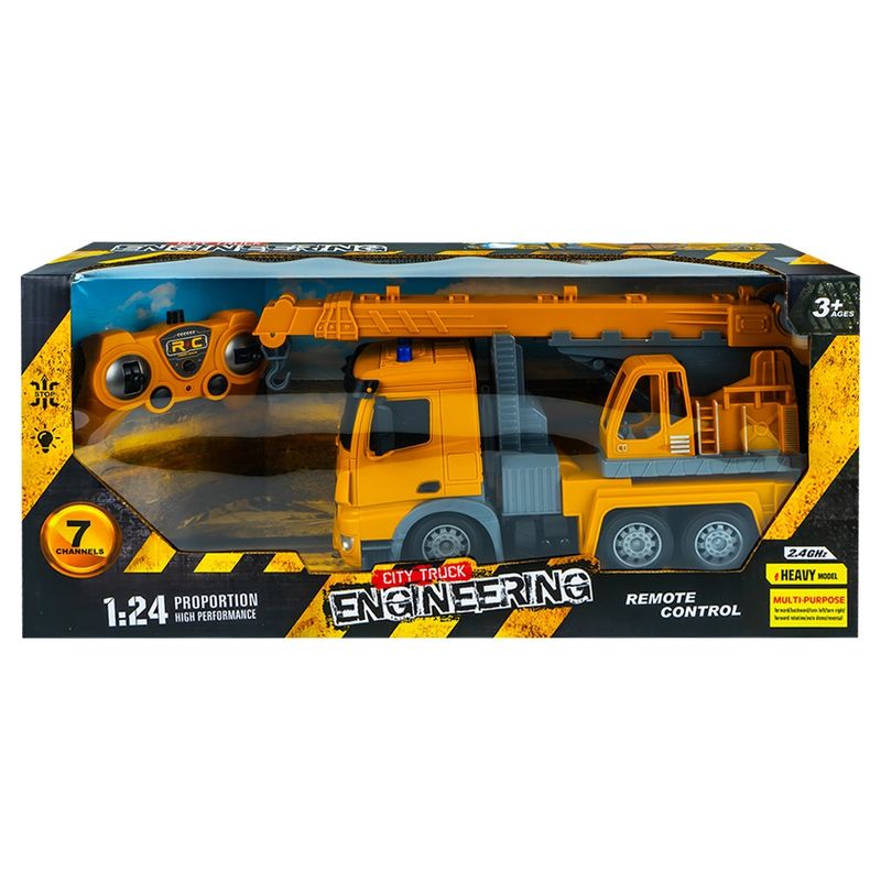 Jucarii, Copii si Bebe - Jucarii si jocuri - Vehicule si jucarii cu telecomanda - Masinute - Camion-macara, cu RC - Infinity.ro