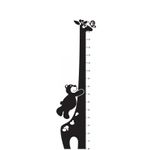 Carti si Birotica - Papetarie - Afise si stickere - Sticker decorativ, Sticker Ursuletul si girafa, Negru, 165x51 cm - Infinity.ro