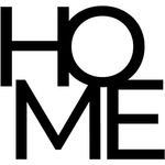 Carti si Birotica - Papetarie - Afise si stickere - Sticker decorativ, Mesaj " HOME", negru, 35.5x33 cm - Infinity.ro