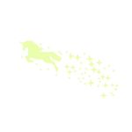 Carti si Birotica - Papetarie - Afise si stickere - Sticker decorativ, Unicorn,  lumineaza in intuneric, 60 x 35 cm - Infinity.ro