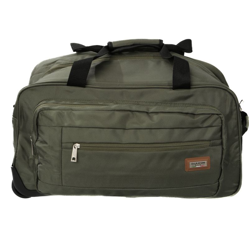 Sport si Outdoor - Articole de voiaj - Genti voiaj - Geanta de voiaj cu troler, Atena, Verde, 55x30x30cm - Infinity.ro