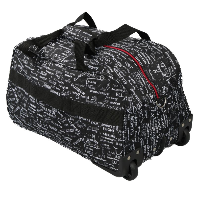 Sport si Outdoor - Articole de voiaj - Genti voiaj - Geanta de voiaj cu troler, Urban, Negru, 55x30x30cm - Infinity.ro