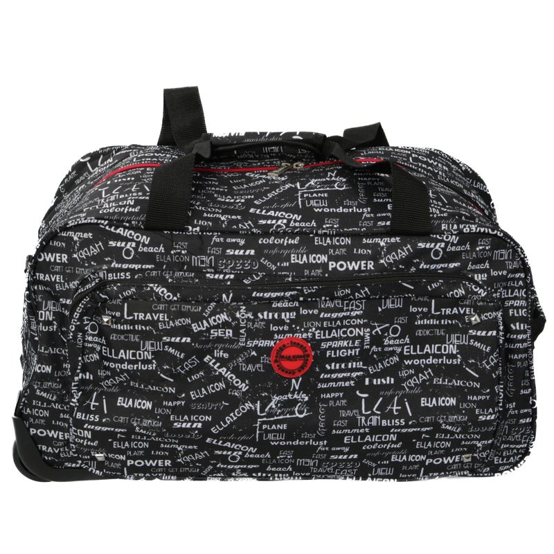 Sport si Outdoor - Articole de voiaj - Genti voiaj - Geanta de voiaj cu troler, Urban, Negru, 55x30x30cm - Infinity.ro