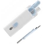 Market - Curatenie si intretinere casa - Produse menaj - Accesorii curatenie - Kit multifunctional pentru curatare tastatura, casti audio, telefon, Alb/Gri/Transparent - Infinity.ro