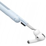 Market - Curatenie si intretinere casa - Produse menaj - Accesorii curatenie - Kit multifunctional pentru curatare tastatura, casti audio, telefon, Alb/Gri/Transparent - Infinity.ro