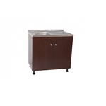 Casa si Gradina - Mobilier - Seturi de mobilier - Seturi bucatarie - Set ,Masca Chiuveta Wenghe , 80 cm X 50 cm X 80 cm, Chiuveta anticalcar ,Baterie lebada flexibila si Sifon scurgere - Infinity.ro